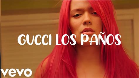 karol g gucci los paños letras